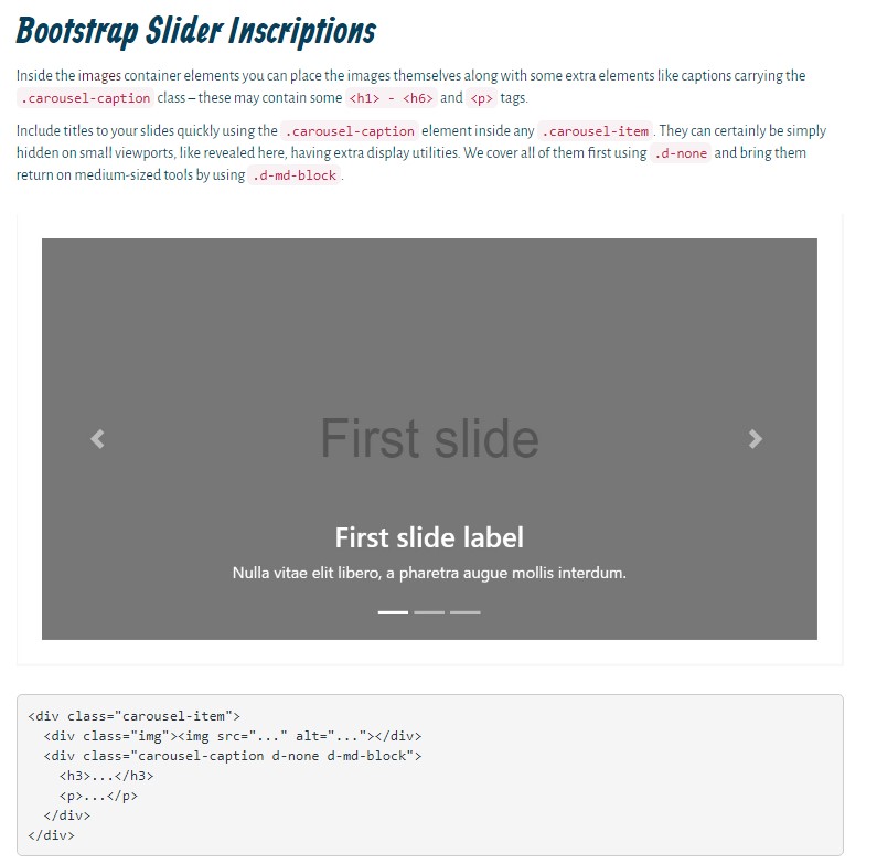  Bootstrap Text Slider 