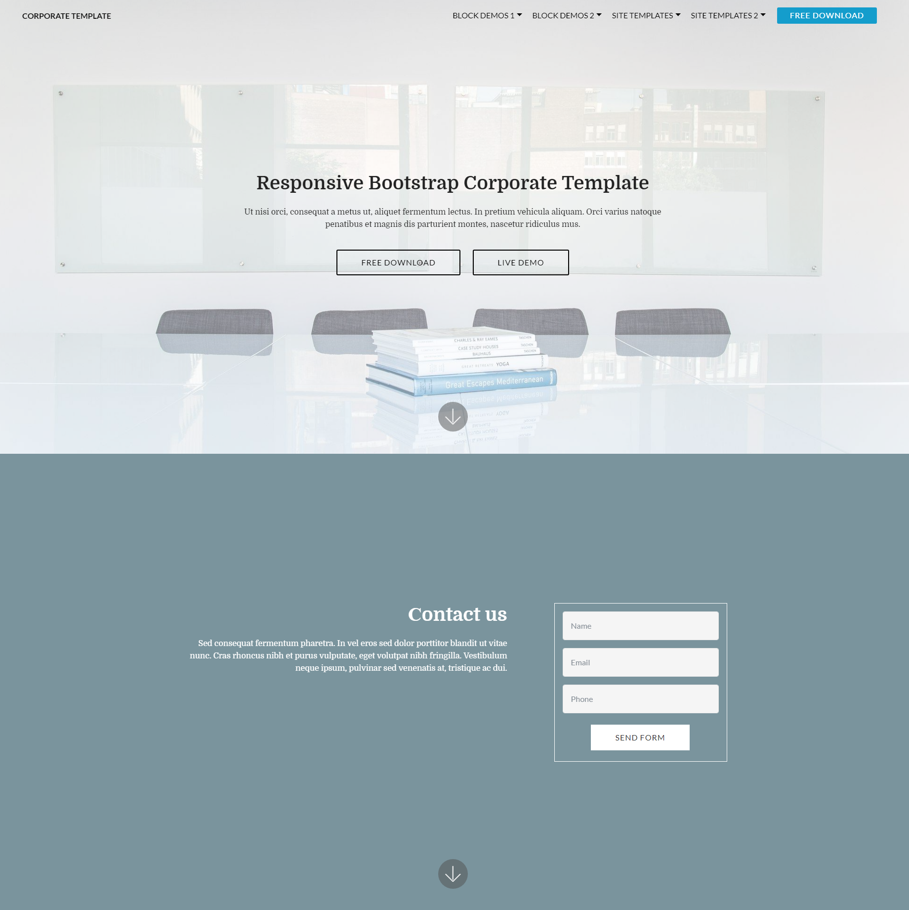 Free Bootstrap Corporate Themes